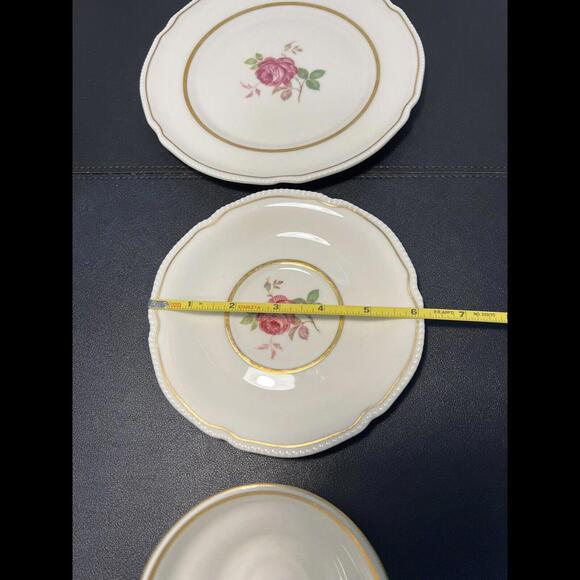 Castleton China Vintage 1950s Dolly Madison Cup Saucer Bread/Dessert Plate - Picture 6 of 10